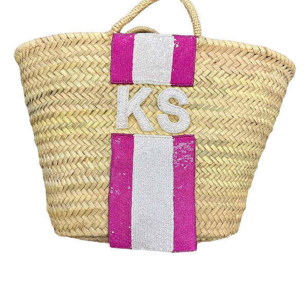 Customized Straw Market Bag ( 5 colors available)