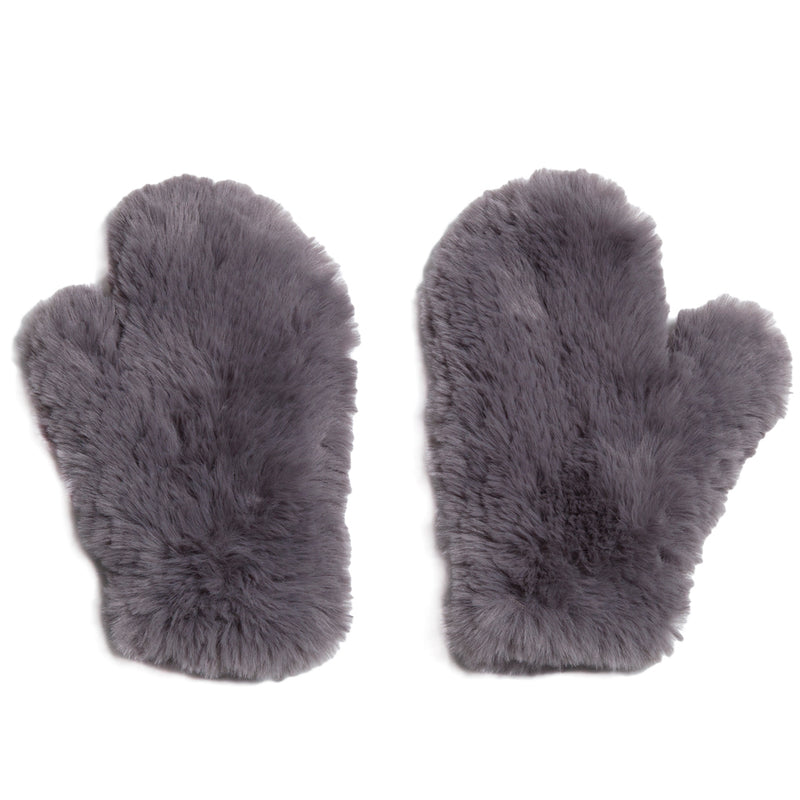 Signature Knitted Faux Fur Mitten
