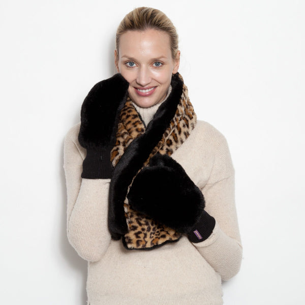 Two Tone Faux - Pull Through Scarf