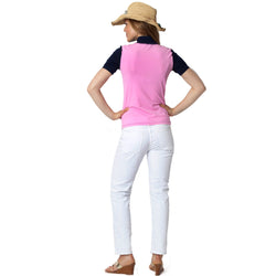 Mock Turtle Neck Short Sleeve UV Protection Shirt