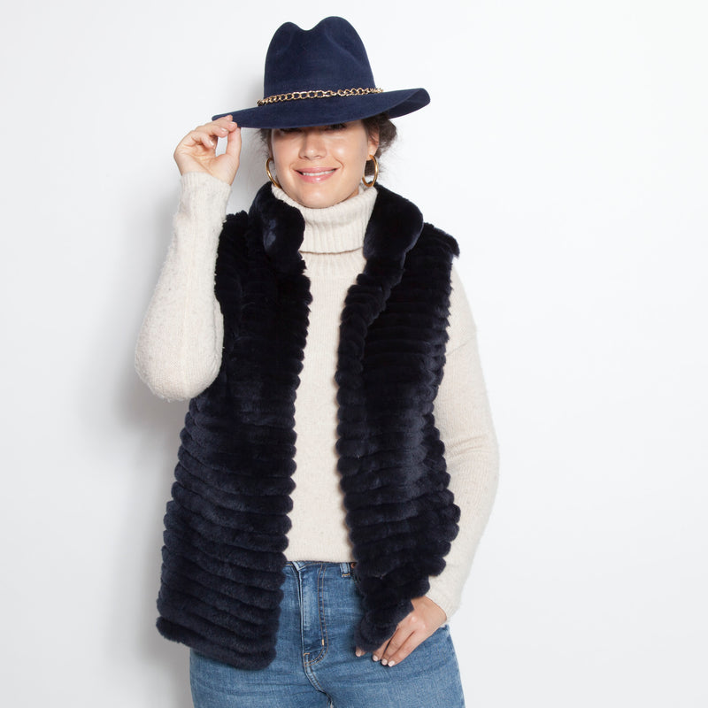 Rex Corduroy Vest with Knit Back