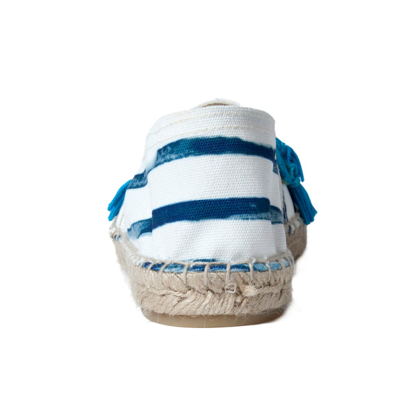 Biarritz Flat Espadrille Gauguin Stripe Navy
