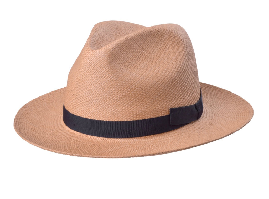 Genuine Vintage Panama Hat (NWOT) - XL Genuine Panama Hats - Teardrop Classic Straw Fedora - Brisa  main image 3
