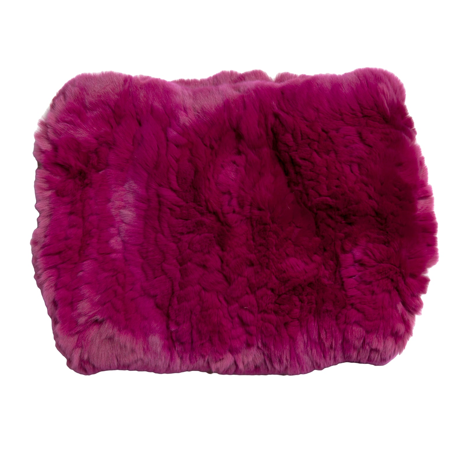 GLAMOURPUSS NYC Gray Wool Cashmere Rabbit Fur Trim Headband sale $150