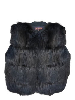 Cropped Foxy Vest Sapphire