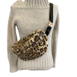 Faux Fur Fanny Pack Leopard