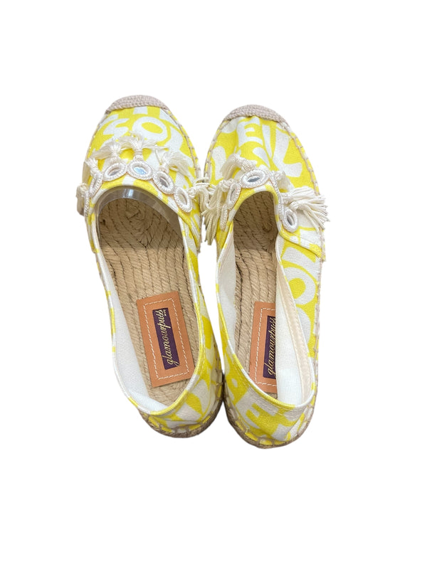Biarritz Flat Espadrille Ete Soleil Yellow