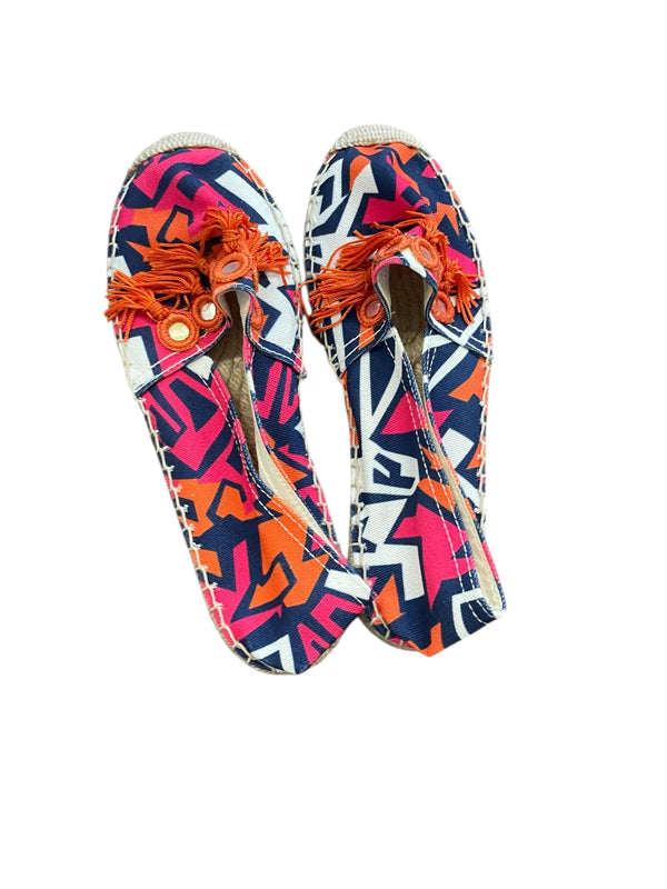 Biarritz Flat Espadrille Nautical Pop Fuchsia