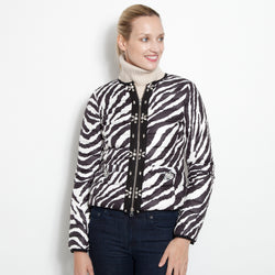 Black and White Zebra Print Jacket