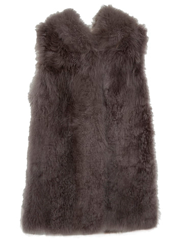 Cashmere Lamb Hooded Vest