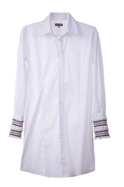 Beachcomber Shirt Dress White on White