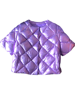 Down Bolero Metallic Lavender