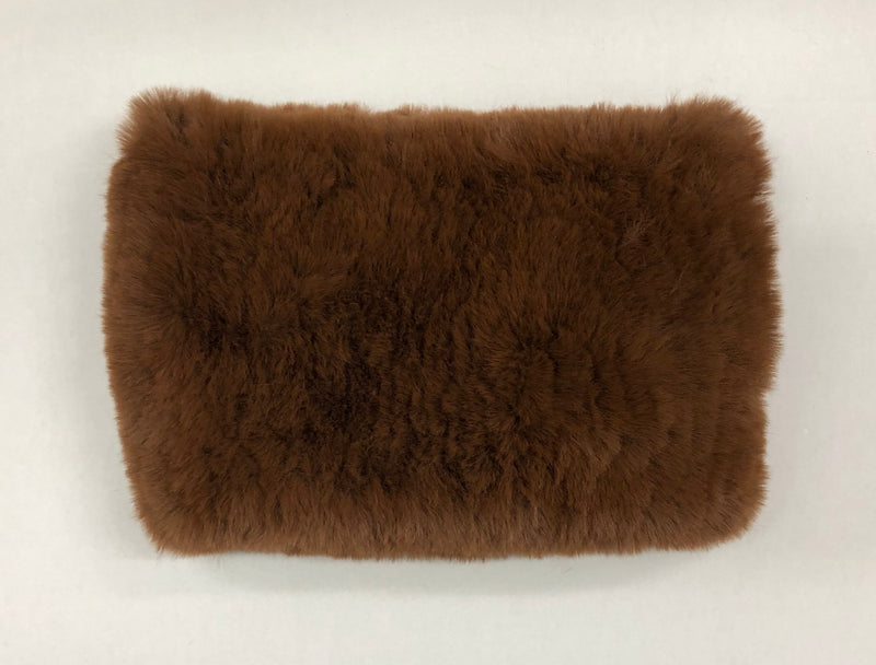 Signature Knitted Faux Fur Funnel