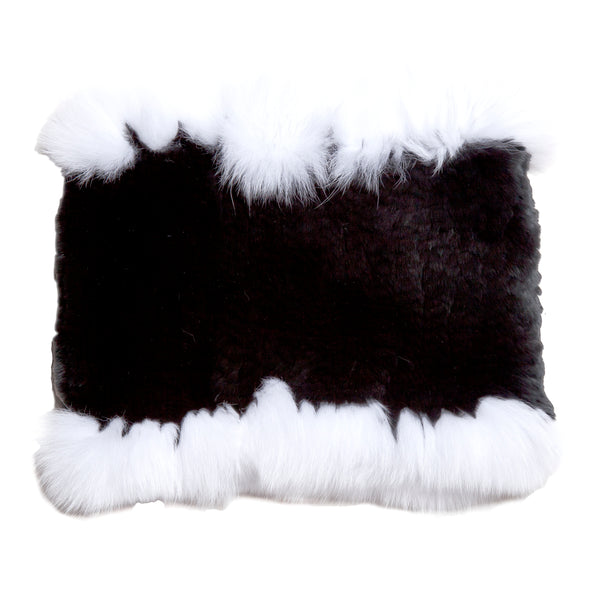 Foxy Fur Funnel Black White