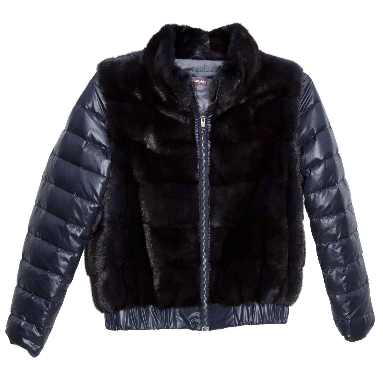 ●NERDY● Detachable 2-way Sleeve Glossy Down Jacket (black) Nerdy Down Jackets Unisex Black - POIZON