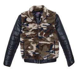 Signature Down  Sleeve Jacket with Removable Sleeve (Camo)