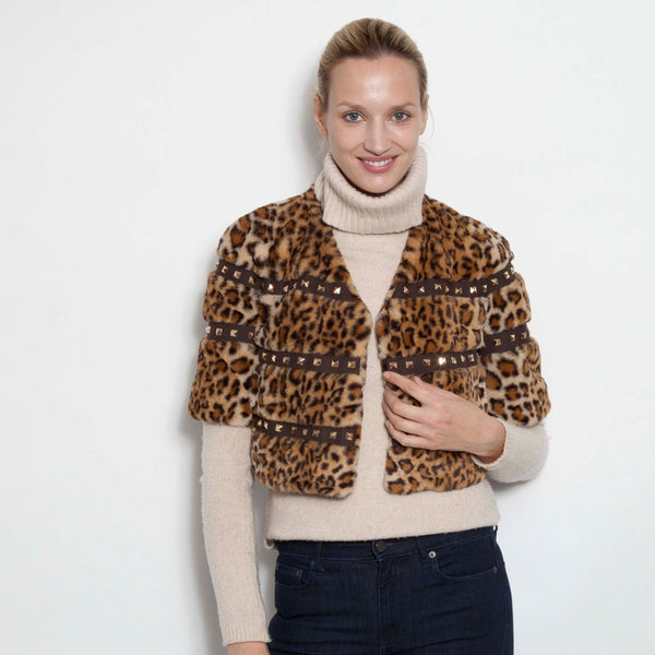 V Neck Stud Bolero