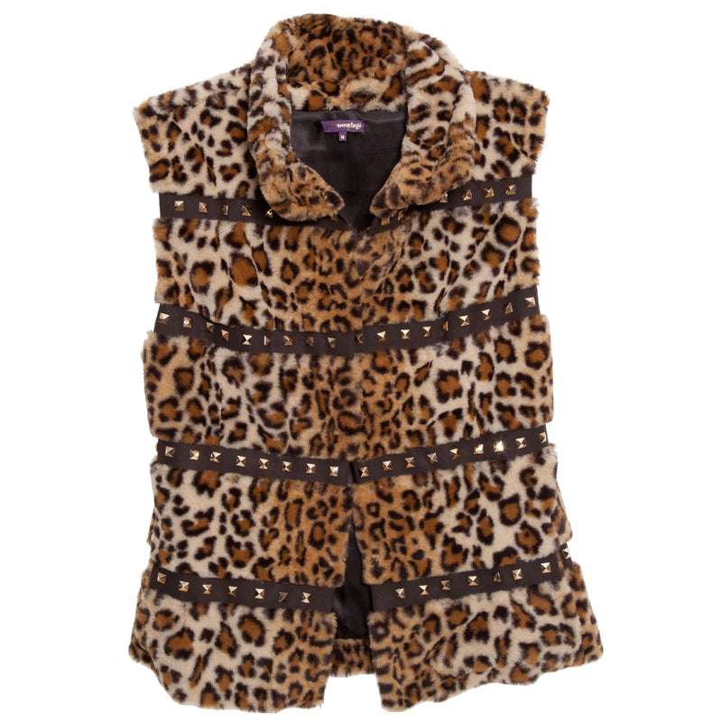 Signature Stud Vest (Leopard) – glamourpussnyc