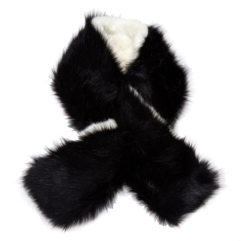 Two Tone Faux - Pull Through Scarf