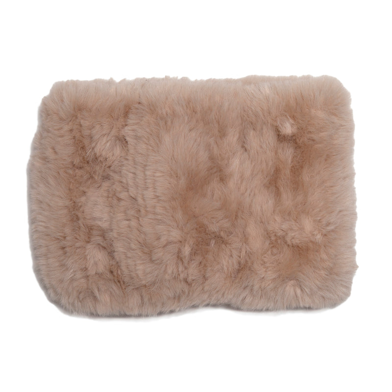 Signature Knitted Faux Fur Mitten