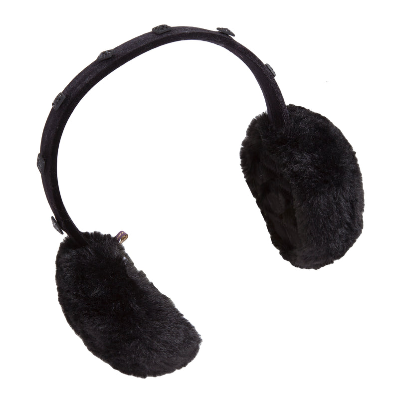 Mink Earmuff with Crystal Studded Headband  3 Colorways